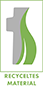 Logo „Recyceltes Material"